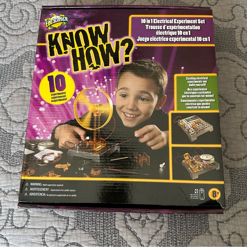 ✅ 3 for $25 - NWOT EduScience Know How 10 in 1 electrical experiment set-sealed